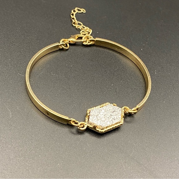 Handmade crystal resin Druzy bracelet - Picture 3 of 5